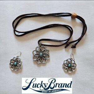 Lucky Brand Silver and Turquoise Jewelry Set